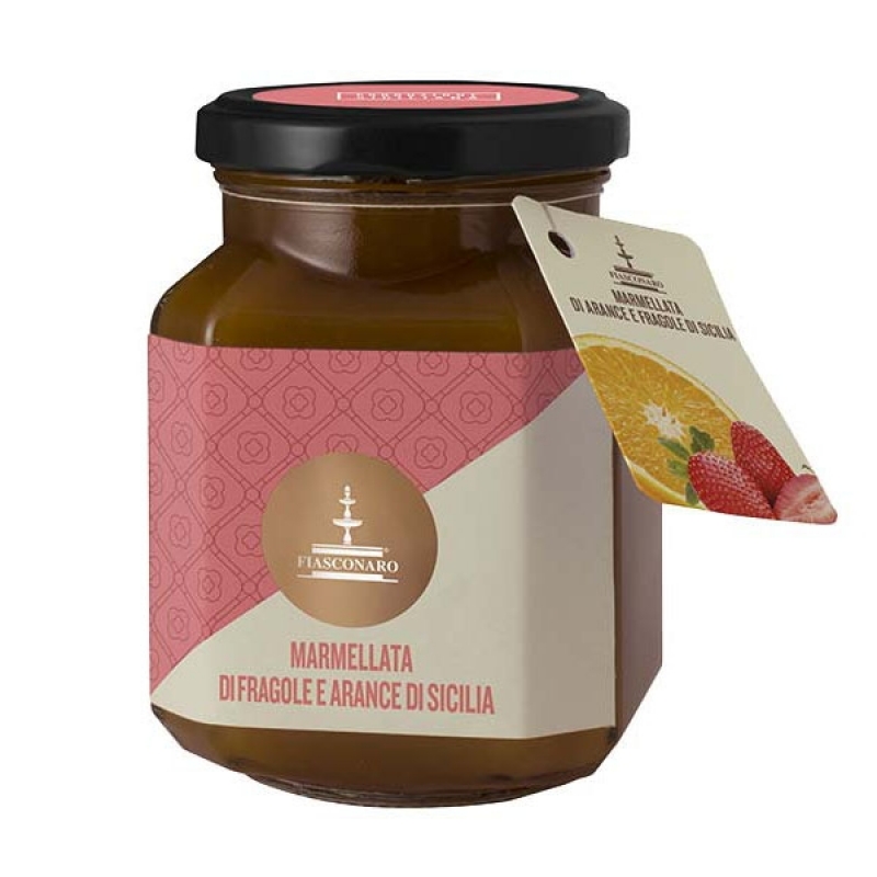 Marmellata di fragole e arance di Sicilia Fiasconaro gr.360
