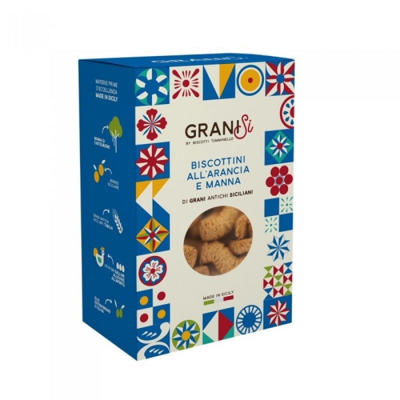 Biscotti Tumminello all'Arancia e Manna gr.210