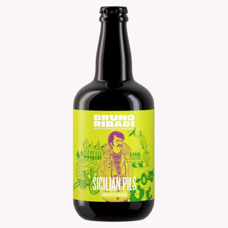 Sicilian Pils Birra Artigianale Bruno Ribadi lt.0.75