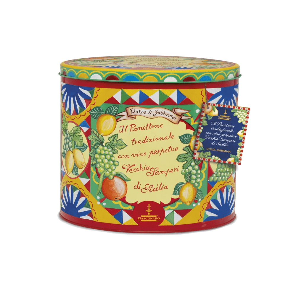 Panettone Fiasconaro Dolce & Gabbana al Vino Perpetuo Vecchio Samperi di Sicilia